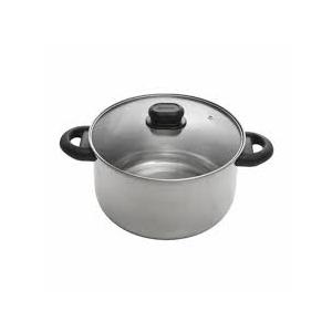 Basic Steel Dutch Oven With Glass Lid, 5 Quarts