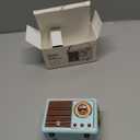 Retro Bluetooth Speaker, Wireless Portable Speaker with Crystal Clear Stereo Sound and Rich Bass, Vintage Decor, Retro Decor, Gifts for Teen Girls Boys Women (Blue)