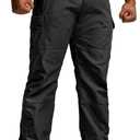 CQR Men's Tactical Pants, Water Resistant Ripstop Cargo Pants, Lightweight EDC Work Hiking Pants, Outdoor Apparel