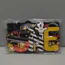 TONIFUL Mouse 1st Birthday Party Supplies 1st Table Centerpieces - Red Mouse Theme Design and Sturdy Wooden for One Year Old Birthday Party Favors 1st Birthday Party Decorations (4 Pcs)