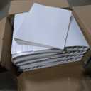 Fulmoon 50 Pcs 3 Ring Binders Bulk with 2 Interior Pockets Round Soft Flexible Ring Binders Holds 175 Sheets with Clear Cover for Office School(White,1 Inch)