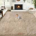 6x9 Area Rug for Living Room: Fluffy Shag Soft Washable Rugs Large Fuzzy Plush Indoor Carpet for Bedroom Nursery Playroom Kids Girls Boys Room (Camel, 6'x9')