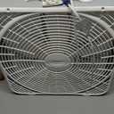 Lasko Weather-Shield Performance Box Fan, 3 Speeds, Innovative Wind Ring System for Up to 30% More Air, Carry Handle for Bedroom, Office, Home, 20 Inch, White, 3720
