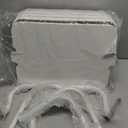 Pipishell 3 Tier Rolling Cart with Table Top, Utility Cart with Wheels & 4 Hooks, Rolling Storage Cart for Home Storage and Organization, White, PIUC09W