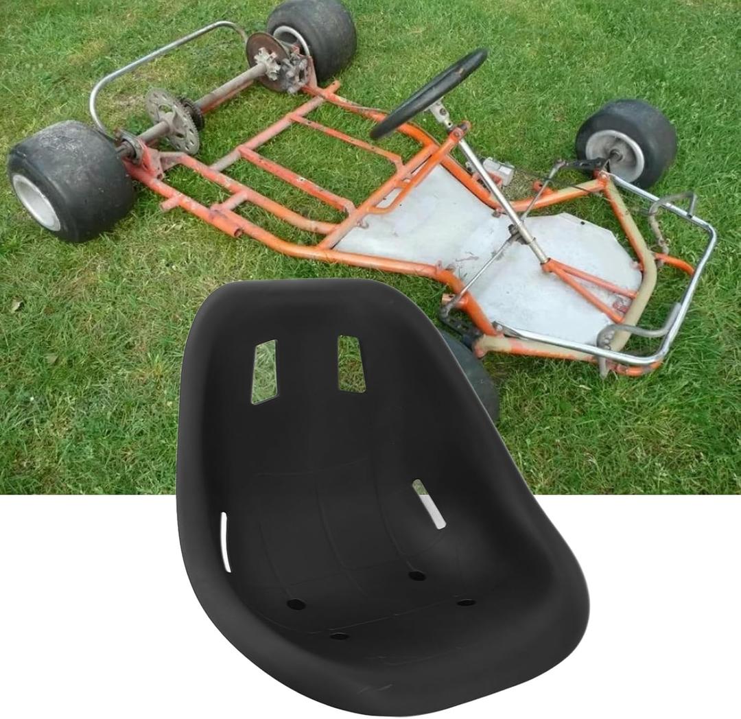 Go Kart Seat for Go Karts Drift Cars Balance Cars Racing Go Kart Large Size Car Seat Backrest Saddle Sprint Track Seat Kit Comfortable Ergonomic Design for Racing Balancing Vehicle
