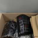 HECASA LED Pair Tail Lights Compatible with 2014-2018 Silverado 1500 2500HD 3500HD GMC Sierra 3500HD Rear Brake Tail Lamp Left & Right Clear Lens Black Housing Replacement for GM2800261 GM2801261