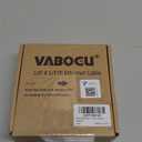 Vabogu Cat 8 Ethernet Cable, 25ft Heavy Duty High Speed Internet Network Cable, Multiple Size Options, 26AWG, 2000MHz 40Gbps with Gold Plated RJ45 Connectors, Shielded for Indoor & Outdoor Use