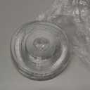 Hortsun 500 Count 98mm Clear PET Plastic Flat Lids with Straw Slot Fits 16, 20, 24 oz Cups Disposable Plastic Transparent Cup Lids for Iced Coffee Milkshake Ice Cream Office Home Travel Supplies (3.9 inch)