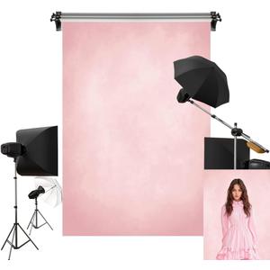 Kate 8x8ft/2.5x2.5m Pink Backdrops Abstract Sweet Girls Pink Seamless Portrait Background Photo Studio Props