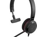 Jabra Evolve 30 II (2025 Edition) Wired Single-Ear Headset with Mic for Work - 3.5mm Jack, USB-A/USB-C Connectivity, with Noise-Cancelling Microphone, Microsoft Teams Certified, Call Control - Black