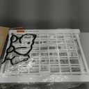 Adjustable Dog Gate - 13-22 Inch Height, 18-43 Inch Width Extension - No Drill Pet Gate for Doorways, Stairs, Puppies - Heavy Duty Metal Safety Gate (White)