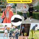 Zando Womens Visor Hats for Women Adjustable Beach Sun Visors for Women Sports Outdoor Unisex Golf Tennis Visor for Men (One Size)