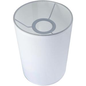 MY MIRONEY Cylindrical Lampshades White Linen Drum Lamp Shades Modern Style Lampshade Cover Replacement for Floor Lamp, Table Lamp, Bedside Lamp, 1.64" Screw Thread Diameter