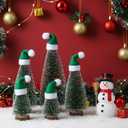 2 x Soulchen 30 Pack Mini Santa Claus Hat Christmas Lollipop Candy Party 1.18 x 1.18 Inch Christmas Santa Hat for Craft (Green)