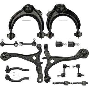 IRONTEK 14PCS Front Lower & Upper Control Arm w/Ball Joints Inner Outer Tie Rod End Sway Bar Link Fit for Acura Tsc 2004-2008, for Honda Accord 2003-2007, K620616 K620617 K640289 K640290 K80228