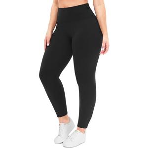 NexiEpoch Leggings for Women Plus Size-Tummy Control Soft Yoga Pants for Workout Running, L