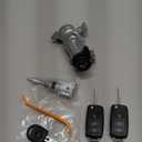 Ignition Switch Door Lock Cylinders for VW Tiguan 2012-2017 Passat 2012-2019 Jetta 2006-2018 GTI Golf 2011-2018 Eos 2012-2016 for Audi Q3 2015-2018 w/ 48-Chip 433 Frequency Remote Key