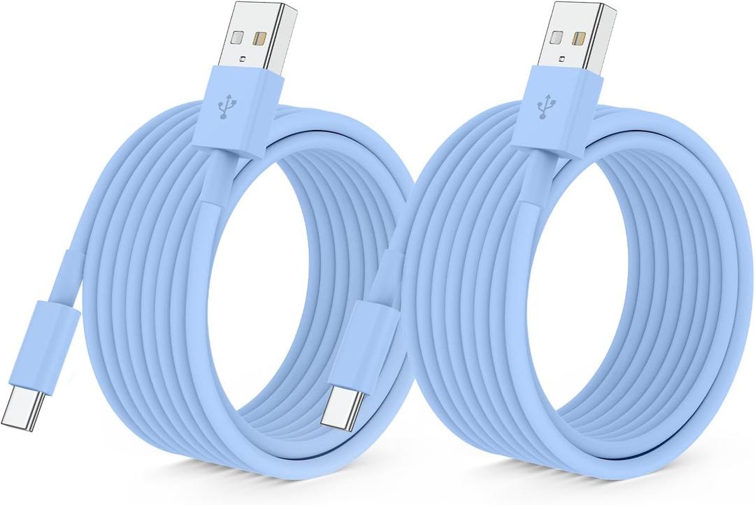 QZIIW 2 Pack Apple USB C Fast Charging Cable 15 FT for iPhone 16 15/16 15 Pro/16 15 Pro max/16 15 Plus,USB A to USB C Car Carplay Cord Compatible Galaxy S25 S24, i Pad Pro 12.9/11,Air 5th/4th Gen