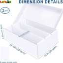 Trading Card Storage Box 2 Pack2400 Count Cardboard Organizer with Dividers for MTG, TCG, Sports, Toploader, Commander