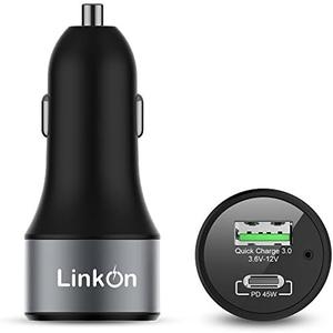 ZGEAR 63W USB C Car Charger PPS&PD 3.0(45W) + QC 3.0(18W) Dual Port – Fast Car Charger Compatible with Laptop, Phone & Tablet – MacBook, Dell XPS, HP Spectre, iPad, iPhone, Samsung, Google Pixel