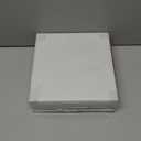 bUCLA 48Pieces Gold Plastic Dessert Plates Disposable - 7.5inch Premium Hard White with Gold Rim Plastic Salad/Appetizer/Small Cake Plate for Thanksgiving&Party (48PCS)