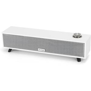 Computer Speakers, 10W Computer Sound Bar, USB Powered PC Speakers, Bluetooth 5.0 and RCA Input pc Speakers for Desktop, Laptops, Phonograph, Phones, Tablets(K01)