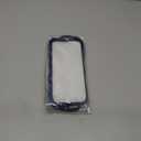 Crossbody Case for iPhone 15 Pro with Detachable Lanyard, 5-in-1 Silicone Crossbody Cover with Sliding Camera, Adjustable Necklace Rope, Card Holder, Rotating Ring Stand Case, Blue