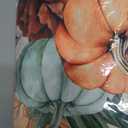 Horaldaily Fall Tablecloth 60104 Inch Rectangular, Flower Autumn Harvest Pumpkin Washable Seasonal Table Cover for Party Picnic Dinner Decor