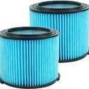 VF3500 Replacement 3-Layer Filter Compatible with riged VF3500 3-4.5 Gallon Vacuum Cleaner WD4050 WD4070 WD4522, 2 PACK