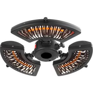 Star Patio Outdoor Heater, Electric Parasol Heater, Umbrella Patio Heater with 3 Heat Levels, 1500W Instant Heating, Tip-Over & Overheat Protection, Infrared Patio Heater, ZHQ2027-P