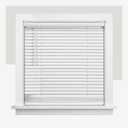 CHICOLOGY Cordless Mini Blinds, 1 Inch Vinyl Window Blinds, Room Darkening & Privacy, Easy Install with Adhesive Brackets, Child Safe, for Windows, Doors & Campers, Midnight White,54" W x 48" H