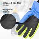 Azarxis Kids Children Ski Gloves Winter Snow Gloves Waterproof Winter Warm Glove for Snowboarding, Sledding
