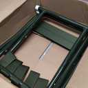 Portable Camping Chair, Full Steel Frame Folding Stool with Back, 400LBS Capacity Military Green Outdoor Chair for Adults, Heavy-Duty Webbing Seat, Compact Foldable Design for Hunting, Fishing, Hiking, Large