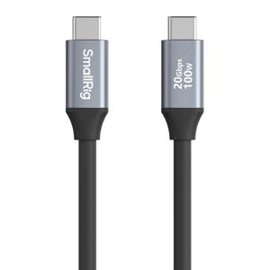 SMALLRIG USB C to C Data Cable - 1.97ft/60cm, 20Gbps Speed, PD 100W Fast Charging, for iPhone, MacBook, Cameras & More