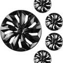 15 inch Hubcaps ABS Replacement for Steel Wheel（Non-Alloy） Snap-on Set of 4, 15-inch standard