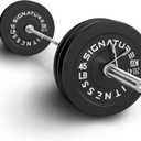 Fitvids Olympic 2" Bumper Weight Plates Set Including 160LB Weight Plates & 7FT Olympic Barbell Bar(205 Pounds Total)