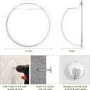 Ziliny 2 Pcs Hanging Wall 1 Gallon Fish Bowls Acrylic Clear Wall Fish Tank for Beta Aquariums Mounted Plant Bubbl Ecosphere Decor