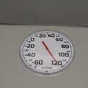 La Crosse 104-1522 8" Round Analog Dial Thermometer, White