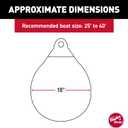 Taylor Made Tuff End Buoy, White (18") Flexible, Strong, Marine-Grade Vinyl Buoy for 25-40 Foot Boats Easy-to-use, Trivalve Inflates with Standard Ball Pump 2020108082