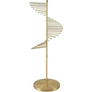Scarf Display Stand Free Standing, Metal Hijab Rack, 30 Rods, 17"D x 17"W x 67"H