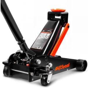 AV Steel 3 Ton Floor Jack (6600 lbs), Heavy Duty Hydraulic Jack for Car, Heavy-Duty Floor Jack with Single Piston Pump, Quick Lift Car Jack 3 ton with Lifting Range 5.5'' to 18.5''
