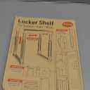 Locker Organizer Shelf Adjustable Width and Height, Stackable, Ideal Locker Shelf for School, Office, Gym Lockers, or Even Kitchen Cabinets & Under Sink Organization (Black)