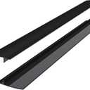 SEVCHY Silicone Stove Gap Covers (2 pack), Oven Gap Filler, Heat Resistant Stove Gap Filler, Seal Gap between Stovetop and Counter, Easy Clean (30 inch, Black)