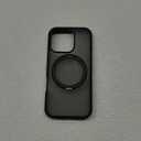 CANSHN 360° Spin Magnetic Stand for iPhone 16 Pro Case with Camera Control [Full Camera Protection] [Compatible with Magsafe] Translucent Matte Shockproof Protective Phone Cover 6.3" - Black