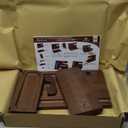 TESLYAR Wood Phone Docking Station for Men - Desk or Nightstand Organizer - Birthday Gifts for Husband, Dad - Anniversary Idea from Wife - Key Holder, Stand Wallet, Watch & Essentials (Bourbon Brown)