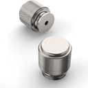 Amerdeco 30 Pack Brushed Satin Nickel Knurled Cabinet Knobs Kitchen Cabinet Pulls for Drawer Dresser, Cupboard and Wardrobe ZH0031