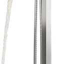 Freestanding Bathtub Faucet with Handheld Spray Single,High Flow Waterfall Bath Shower Faucet,Floor Mount Bathtub Faucet Swivel Flat Waterfall Spout Brushed Nickel