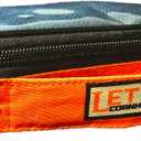Cornhole Bag Case ORANGE small Patch Pouch carrier insert heavy duty double zipper vinyl top COMPATIBLE with Zuca carts and backpacks hold 4 bean bags
