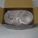 4 Pack Acrylic Qtip Holder Dispenser for Cotton Swabs, Balls, Pads, Floss Picks- Small Clear Acrylic Canister Apothecary Jar Set, Bathroom Essentials Accessories Decor, Vanity Makeup Storage Organizer