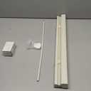 Cordless Mini Blind, 1" Vinyl Slats, 22" Wide x 36" Long - Alabaster, Window Blinds for Home and Office, Interior Door Blinds - Light Filtering